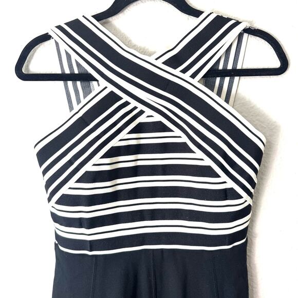 Maeve Anthropologie Black & White Dress Size 2 Petite - Picture 3 of 8